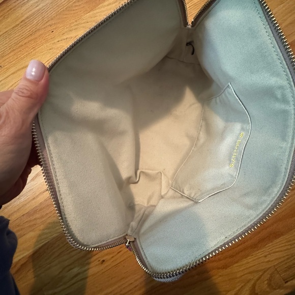 Rothy’s Vanity Makeup Bag- Black Mist W/ Hooks For Cross Body. Large Pouch Only! - Picture 7 of 7